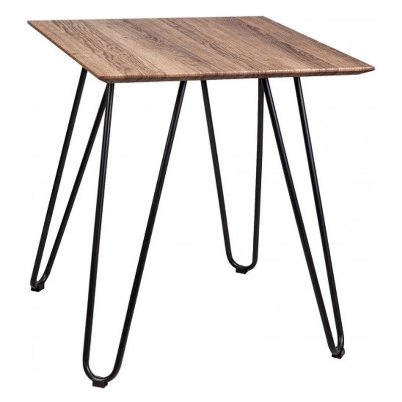 Приставной стол Matron Table square Черный Дуб темный Приставной стол Matron Table square Черный Дуб темный в Липецке | Loft Concept