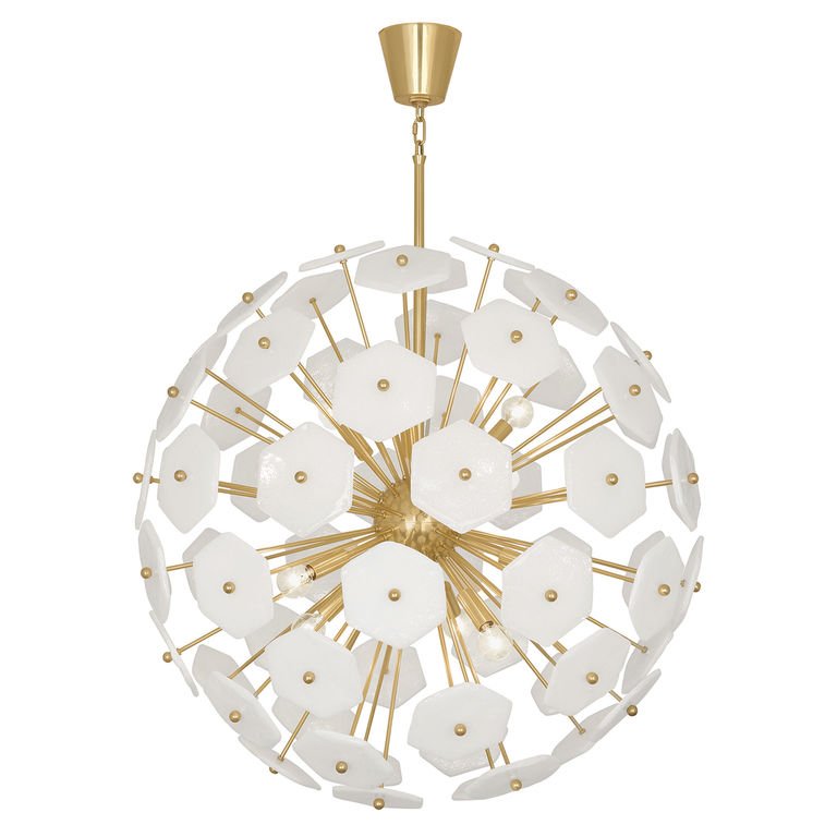 Люстра VIENNA LARGE GLOBE CHANDELIER Латунь Белый Люстра VIENNA LARGE GLOBE CHANDELIER Латунь Белый в Липецке | Loft Concept