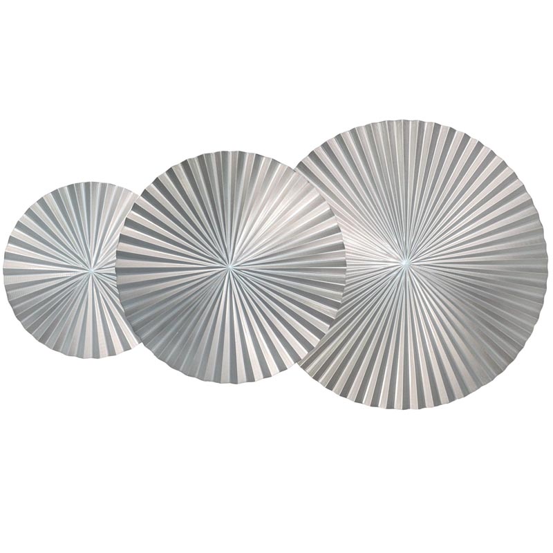 Арт-объект Apollo Silver Wall Plaque Disc 3 Серебряный Арт-объект Apollo Silver Wall Plaque Disc 3 Серебряный в Липецке | Loft Concept