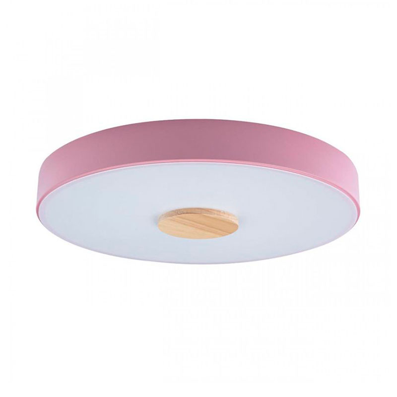 Потолочный светильник Wooden Wheels Pink диаметр 40 Белый Розовый пастельный Древесина Потолочный светильник Wooden Wheels Pink диаметр 40 Белый Розовый пастельный Древесина в Липецке | Loft Concept
