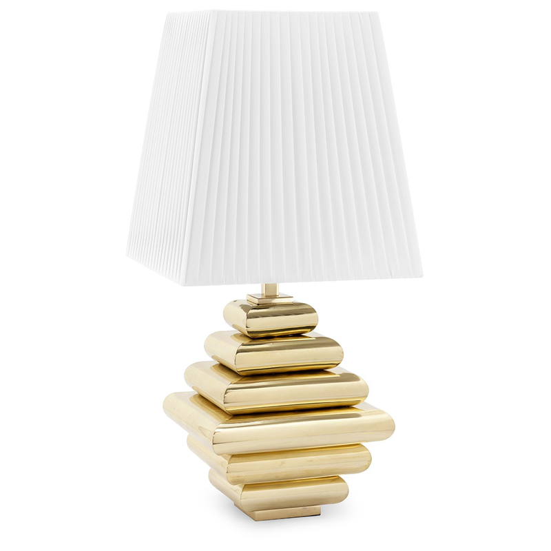 Настольная лампа TABLE LAMP DOB STAIR Белый Глянцевое золото Настольная лампа TABLE LAMP DOB STAIR Белый Глянцевое золото в Липецке | Loft Concept