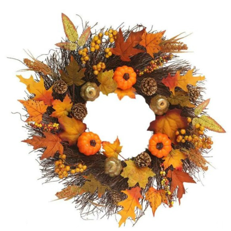Аксессуар на стену Halloween Wreath Оранжевый Коричневый Аксессуар на стену Halloween Wreath Оранжевый Коричневый в Липецке | Loft Concept