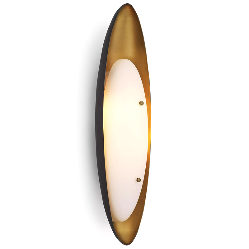 Бра Eichholtz Wall Lamp Venova Черный Латунь Белый Бра Eichholtz Wall Lamp Venova Черный Латунь Белый в Липецке | Loft Concept