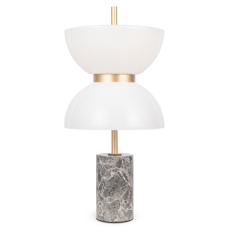 Настольный светильник Gray marble Золотой Серый Настольный светильник Gray marble Золотой Серый в Липецке | Loft Concept