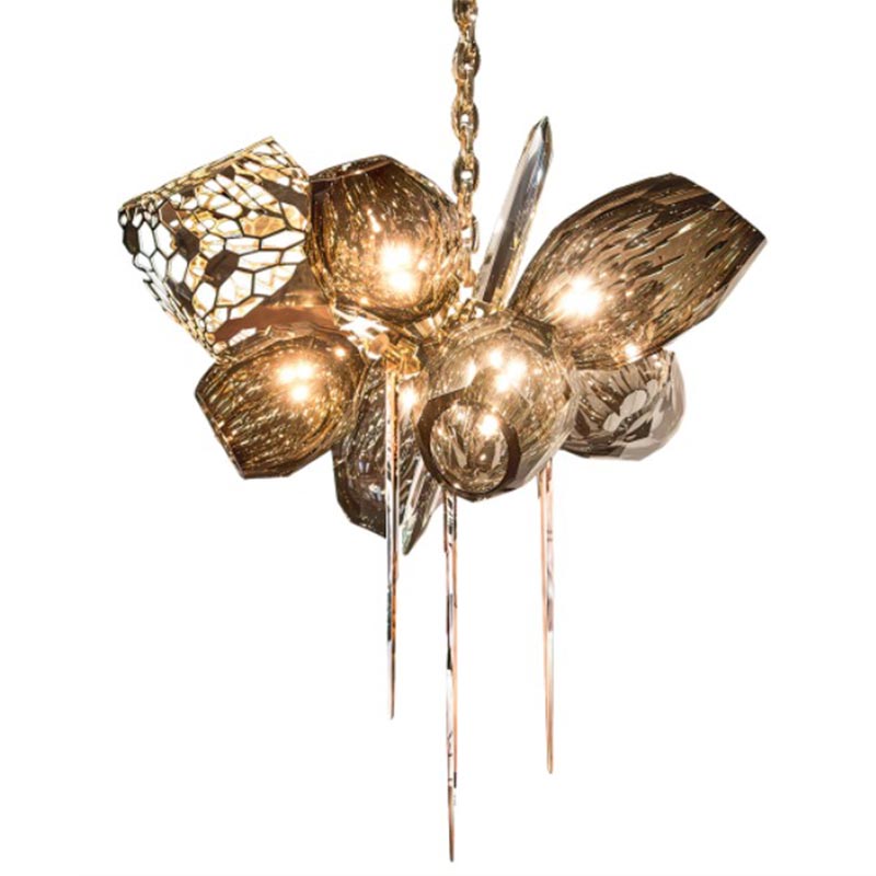 Люстра Britannica Chandelier Oval Barlas Baylar Бронза Янтарный Серый Люстра Britannica Chandelier Oval Barlas Baylar Бронза Янтарный Серый в Липецке | Loft Concept