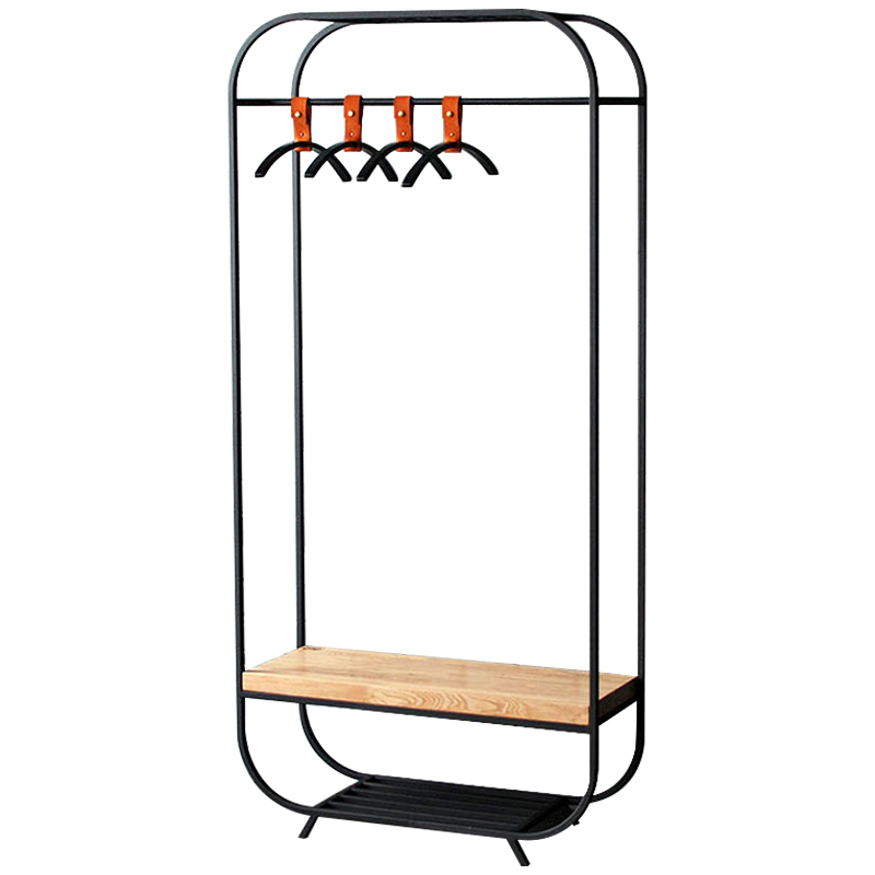 Рейл Franks Industrial Metal Rust Clothes Rail Black Черный Светлый дуб Рейл Franks Industrial Metal Rust Clothes Rail Black Черный Светлый дуб в Липецке | Loft Concept