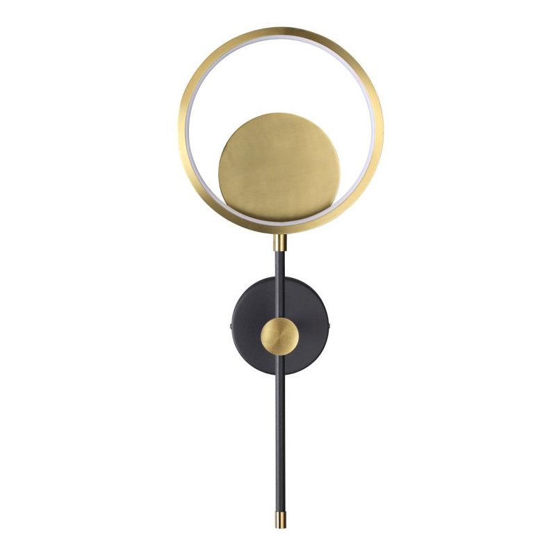 Бра Bendik Gold Ring Wall lamp B Золотой Черный Бра Bendik Gold Ring Wall lamp B Золотой Черный в Липецке | Loft Concept