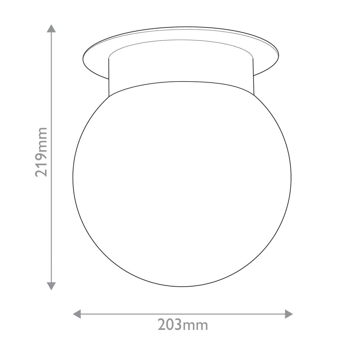 Потолочный светильник с белым матовым шарообразным плафоном Kichler в Липецке