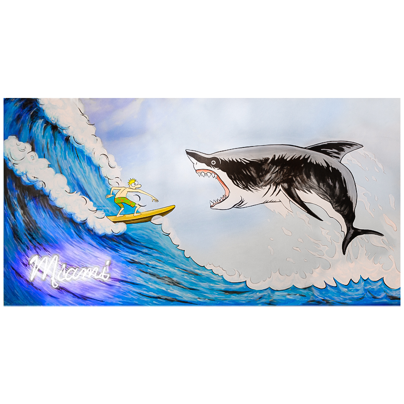 Картина Shark с декоративной подсветкой Мульти Картина Shark с декоративной подсветкой Мульти в Липецке | Loft Concept