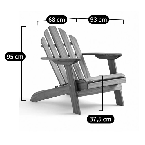 Уличное кресло из массива акации Adirondack Wooden Chair Red Уличное кресло из массива акации Adirondack Wooden Chair Red в Липецке