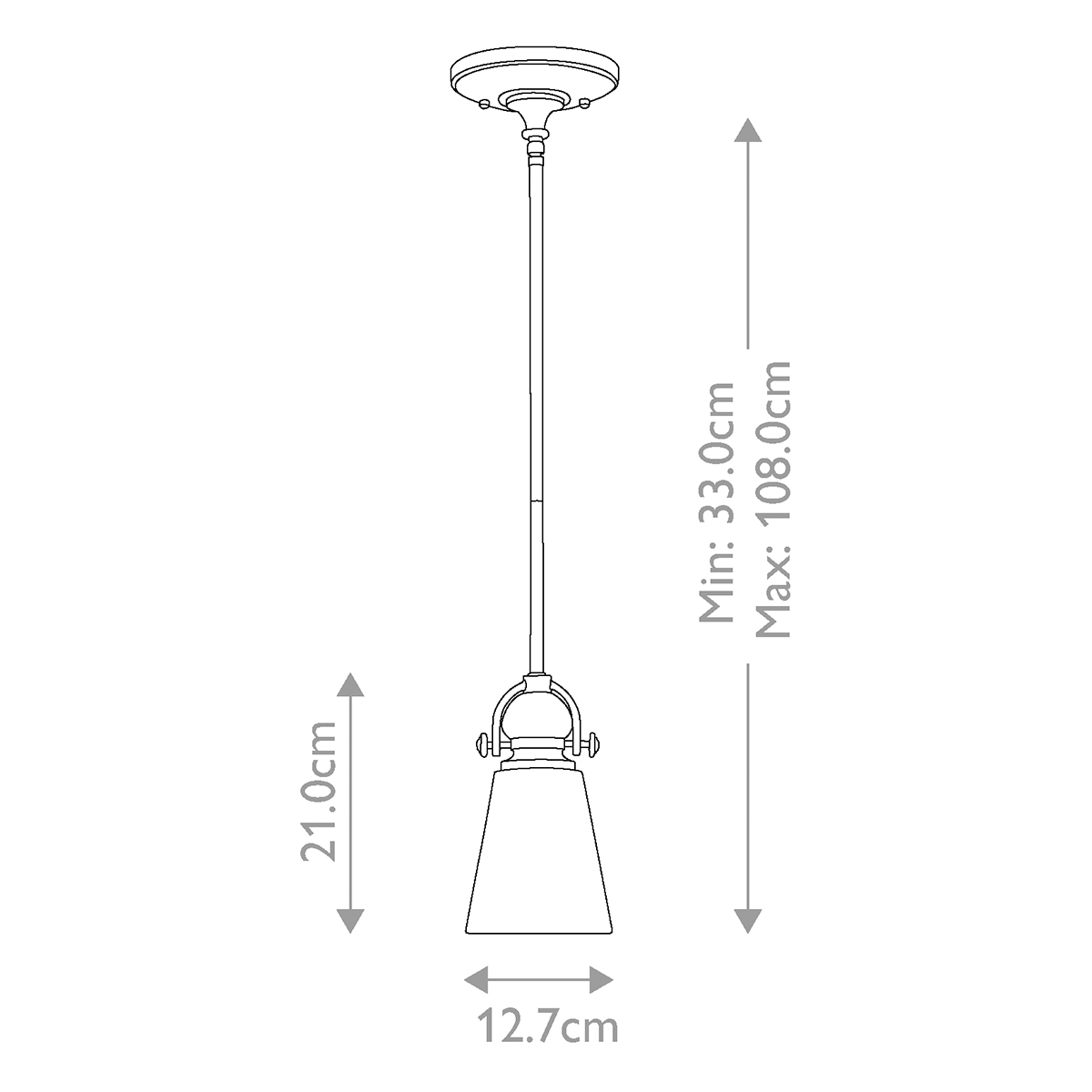 Подвесной светильник бронзового цвета с матовым стеклянным плафоном в форме конуса Hinkley в Липецке