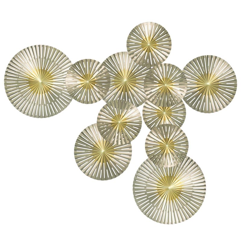 Арт-объект Apollo Gold and Silver Wall Plaque Disc gap 11 Золотой Серебряный Арт-объект Apollo Gold and Silver Wall Plaque Disc gap 11 Золотой Серебряный в Липецке | Loft Concept