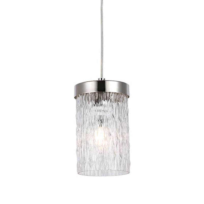 Подвесной светильник Estebe Nickel Glass Hanging Lamp Никель Прозрачный Подвесной светильник Estebe Nickel Glass Hanging Lamp Никель Прозрачный в Липецке | Loft Concept