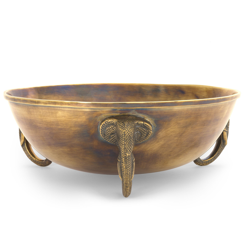 Чаша Eichholtz Bowl Maharaja brass Винтажная латунь Чаша Eichholtz Bowl Maharaja brass Винтажная латунь в Липецке | Loft Concept
