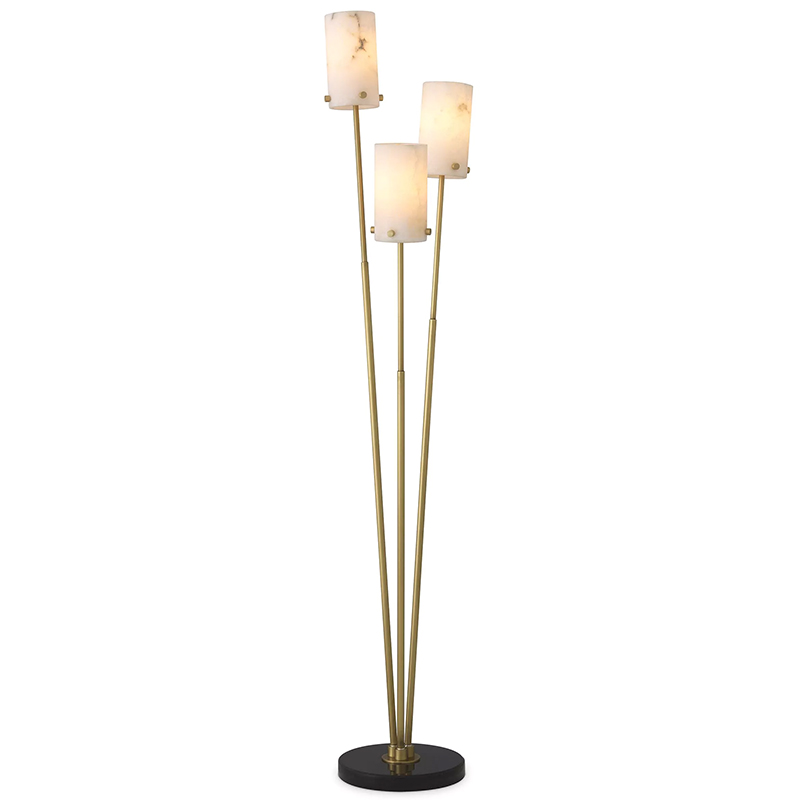 Торшер Eichholtz Floor Lamp Rodolpho Латунь Бежевый Черный Мрамор Nero Торшер Eichholtz Floor Lamp Rodolpho Латунь Бежевый Черный Мрамор Nero в Липецке | Loft Concept