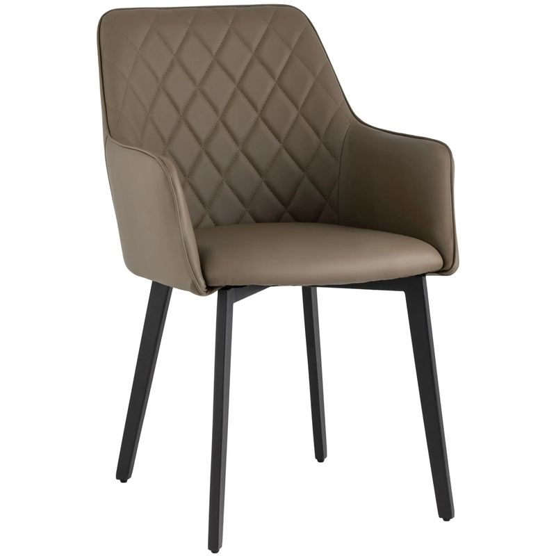 Стул Seoul Chair Коричневая Экокожа Коричневый Черный Стул Seoul Chair Коричневая Экокожа Коричневый Черный в Липецке | Loft Concept
