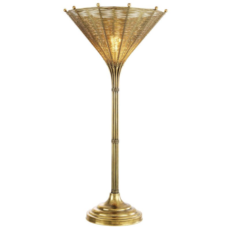 Настольная лампа Eichholtz Table Lamp Kon Tiki Латунь Черный Настольная лампа Eichholtz Table Lamp Kon Tiki Латунь Черный в Липецке | Loft Concept