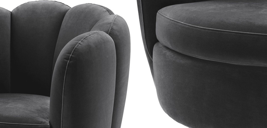 Кресло Eichholtz Swivel Chair Mirage dark grey Кресло Eichholtz Swivel Chair Mirage dark grey - Loft-Concept в Липецке