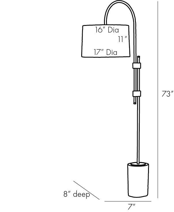 Торшер Arteriors ILY FLOOR LAMP Торшер Arteriors ILY FLOOR LAMP в Липецке