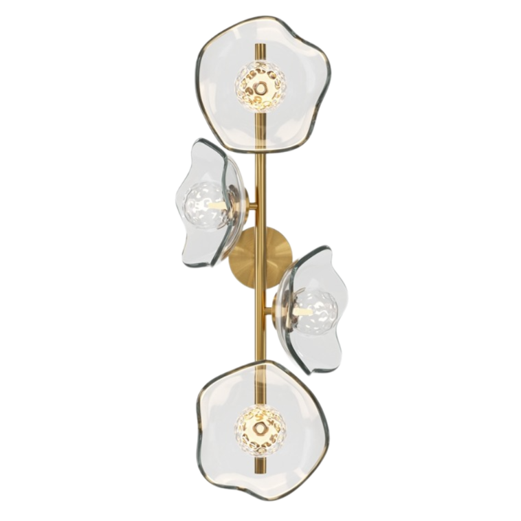 Бра Lots of transparent lotuses Латунь Бра Lots of transparent lotuses Латунь в Липецке | Loft Concept