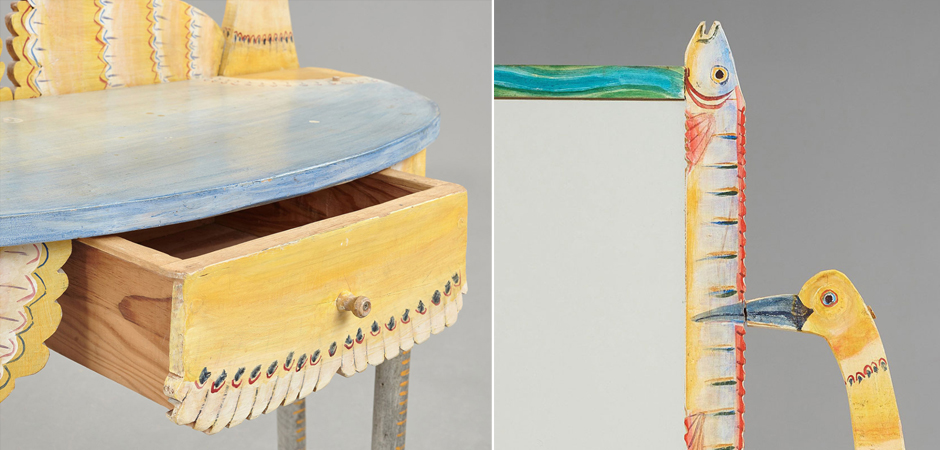 Туалетный Столик Painted Wood Dressing Table - Loft-Concept в Липецке