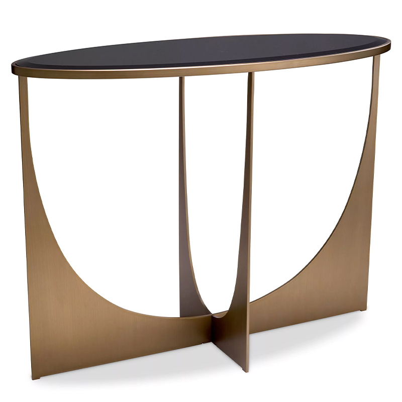 Консоль Eichholtz Console Table Elegance Черный Латунь в Липецке | Loft Concept 