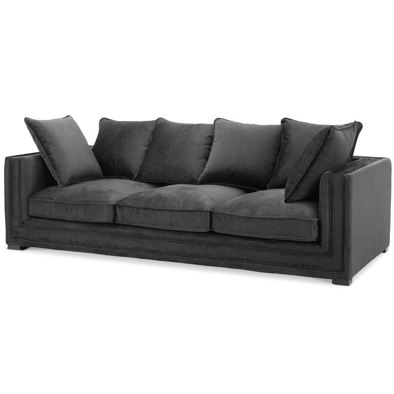 Диван Eichholtz Sofa Menorca black Черный Диван Eichholtz Sofa Menorca black Черный в Липецке | Loft Concept