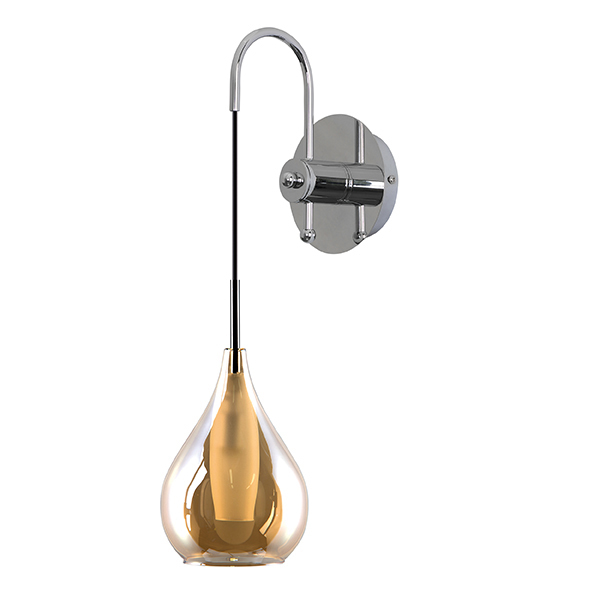 Бра Candiano Amber Sconces Янтарь (Amber) Хром Бра Candiano Amber Sconces Янтарь (Amber) Хром в Липецке | Loft Concept