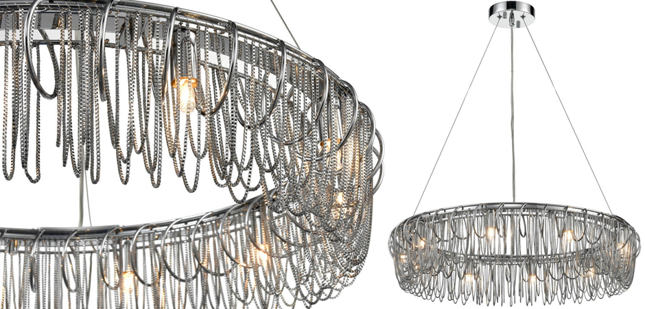 Люстра Spiral & Chains Chrome Circle Люстра Spiral & Chains Chrome Circle - Loft-Concept в Липецке
