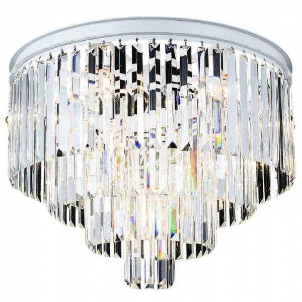Потолочный светильник RH Odeon Clear Glass ceiling chandelier 4 Square Белый Прозрачное Стекло Потолочный светильник RH Odeon Clear Glass ceiling chandelier 4 Square Белый Прозрачное Стекло в Липецке | Loft Concept
