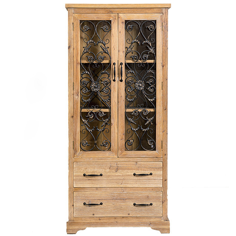 Шкаф Filibert Provence Wood Cabinet Коричневый Черный Прозрачное Стекло Древесина Шкаф Filibert Provence Wood Cabinet Коричневый Черный Прозрачное Стекло Древесина в Липецке | Loft Concept
