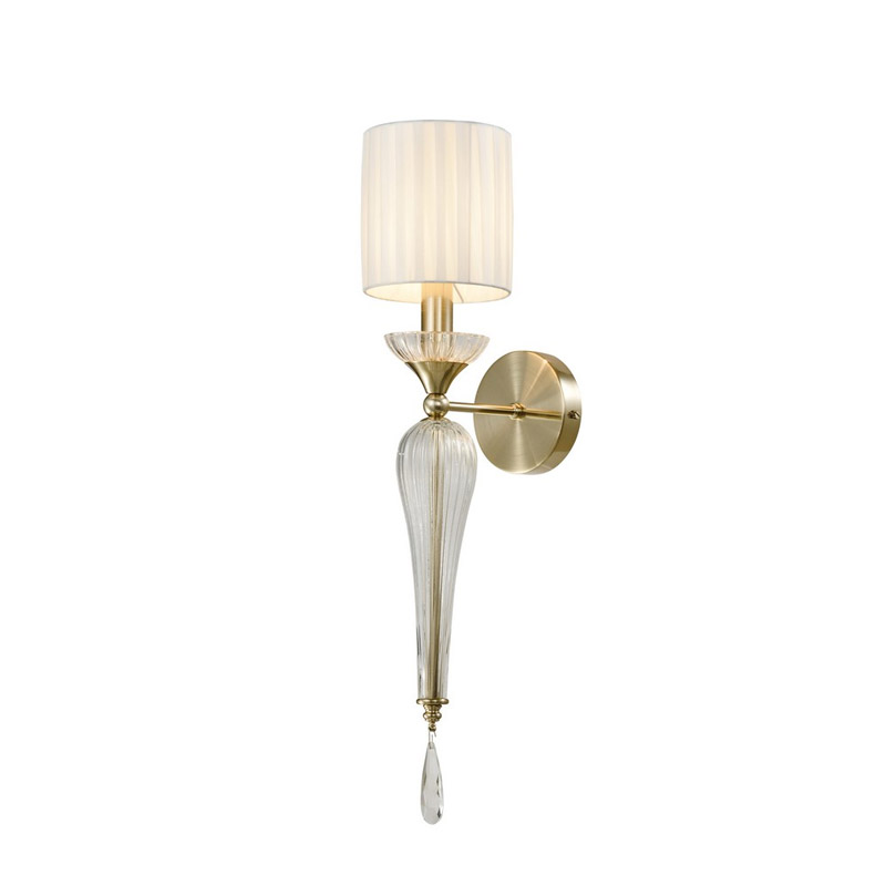 Бра Torch Brass с Абажуром Белый Латунь Бра Torch Brass с Абажуром Белый Латунь в Липецке | Loft Concept