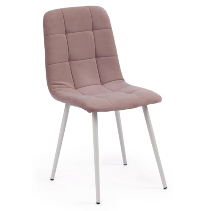 Стул Nancy Velour Smoky Rose Chair Дымчатая Роза Белый Стул Nancy Velour Smoky Rose Chair Дымчатая Роза Белый в Липецке | Loft Concept