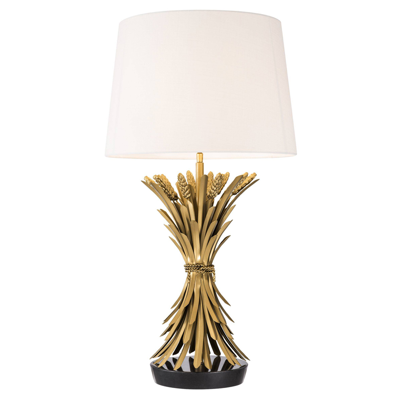 Настольная лампа Eichholtz Table Lamp Bonheur Золотой Белый Черный Настольная лампа Eichholtz Table Lamp Bonheur Золотой Белый Черный в Липецке | Loft Concept