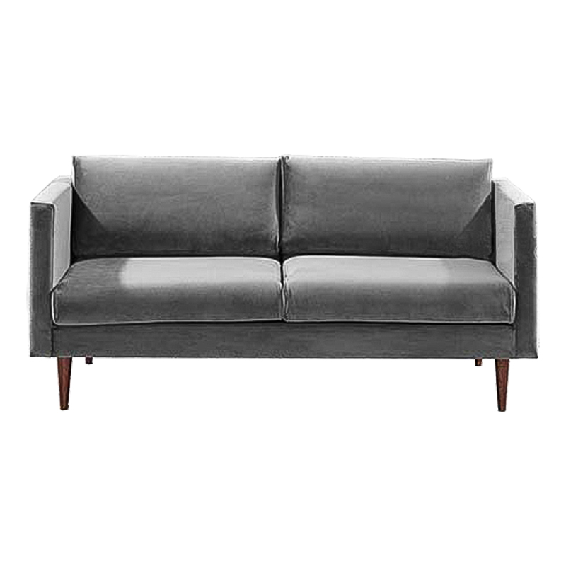 Диван Simple Forms Sofa Gray Серый Коричневый Диван Simple Forms Sofa Gray Серый Коричневый в Липецке | Loft Concept