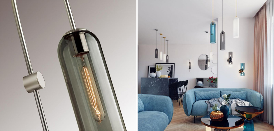 Бра Articolo c дымчатым стеклом Бра Articolo c дымчатым стеклом - Loft-Concept в Липецке