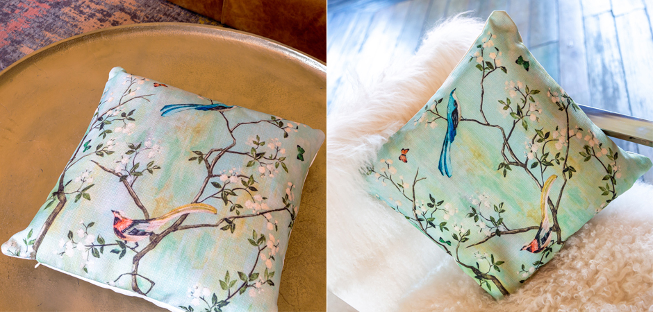 Декоративная подушка Beige and Green Chinoiserie 4 Декоративная подушка Beige and Green Chinoiserie 4 - Loft-Concept в Липецке