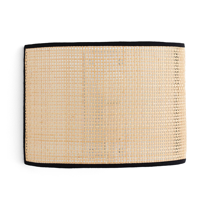 Бра Ottar Wicker Bamboo Cane beige black Бежевый Черный Бра Ottar Wicker Bamboo Cane beige black Бежевый Черный в Липецке | Loft Concept