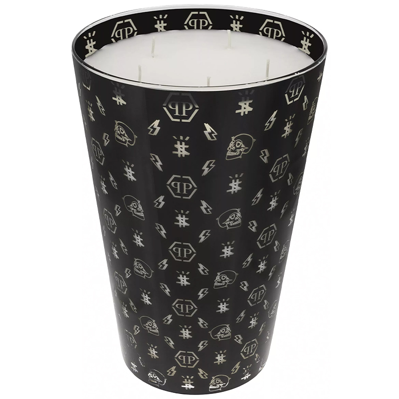 Свеча Philipp Plein Candle Monogram XL Черный Белый Свеча Philipp Plein Candle Monogram XL Черный Белый в Липецке | Loft Concept