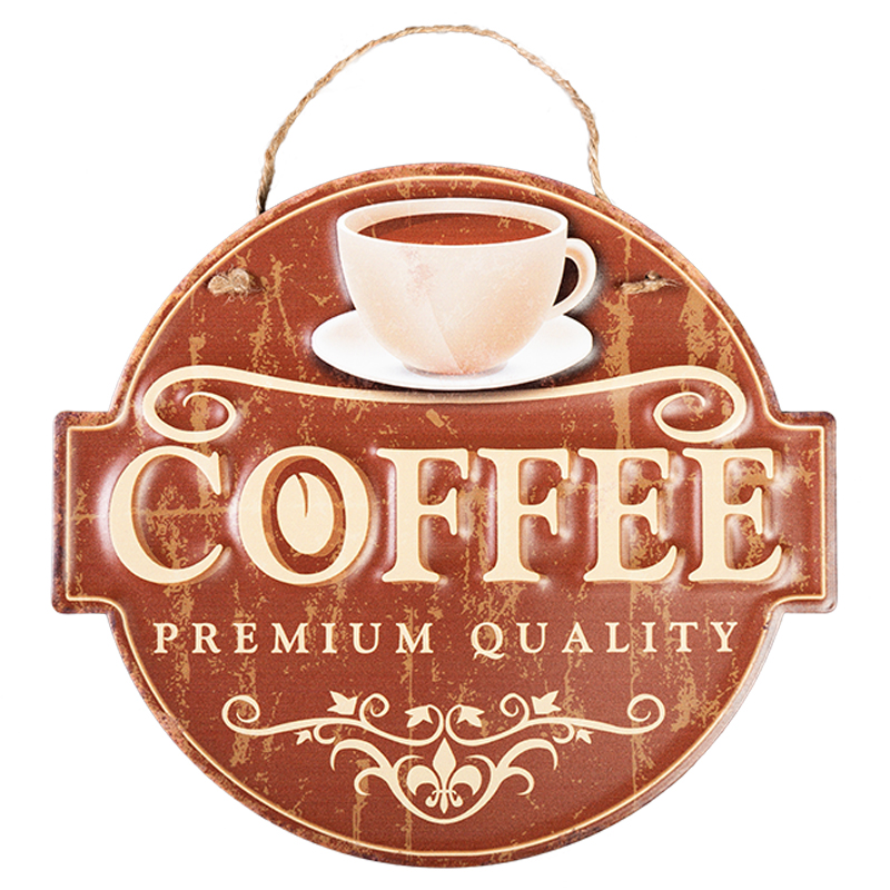Аксессуар на стену Coffee Premium Quality Коричневый винтаж Аксессуар на стену Coffee Premium Quality Коричневый винтаж в Липецке | Loft Concept
