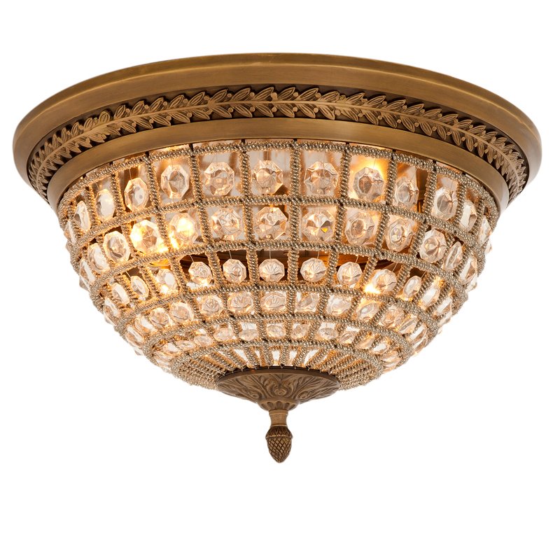 Потолочный светильник Ceiling Lamp Kasbah Antique Brass Латунь Античная полированная Прозрачное Стекло Потолочный светильник Ceiling Lamp Kasbah Antique Brass Латунь Античная полированная Прозрачное Стекло в Липецке | Loft Concept