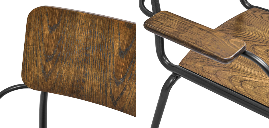 Стул с подлокотниками Joshua Loft Stool with armrests Стул с подлокотниками Joshua Loft Stool with armrests - Loft-Concept в Липецке