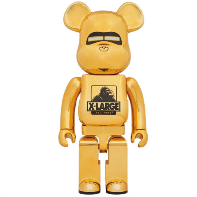 Статуэтка Bearbrick Gold X-Large Золотой Черный Статуэтка Bearbrick Gold X-Large Золотой Черный в Липецке | Loft Concept