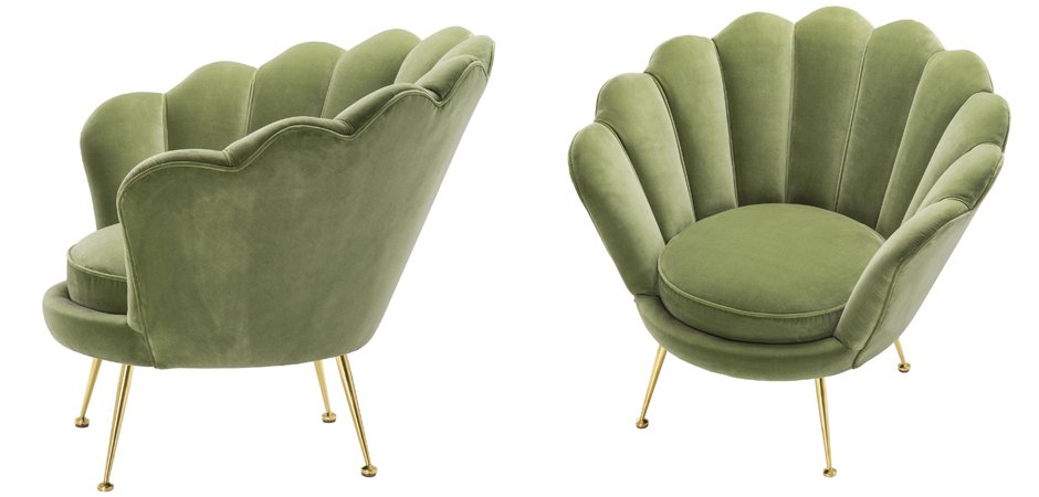 Кресло Eichholtz Chair Trapezium Light Green Кресло Eichholtz Chair Trapezium Light Green - Loft-Concept в Липецке