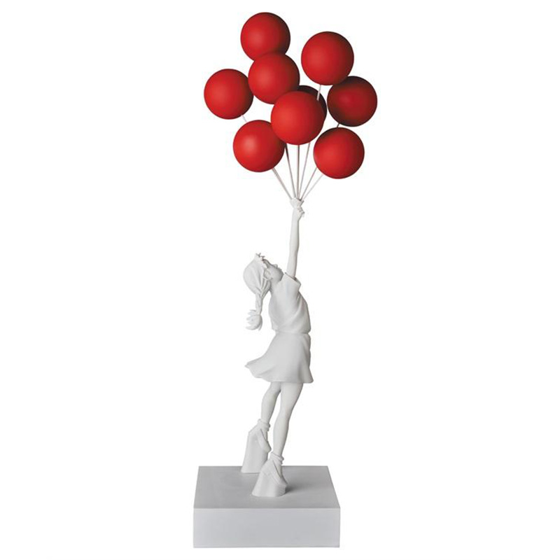 Статуэтка Flying Balloons Girl white and red Белый Красный Статуэтка Flying Balloons Girl white and red Белый Красный в Липецке | Loft Concept