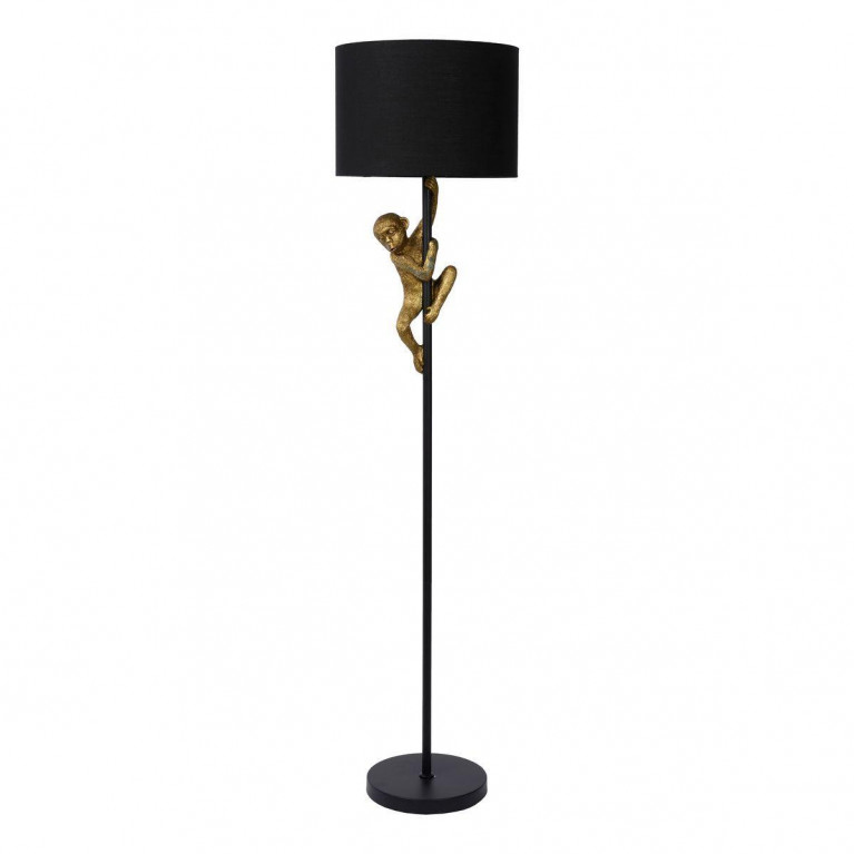 Торшер Climbing Monkey floor lamp Черный Золотой Торшер Climbing Monkey floor lamp Черный Золотой в Липецке | Loft Concept