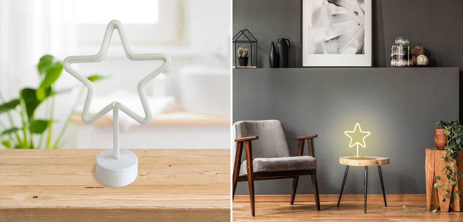 Неоновая настольная лампа Night Star Неоновая настольная лампа Night Star - Loft-Concept в Липецке