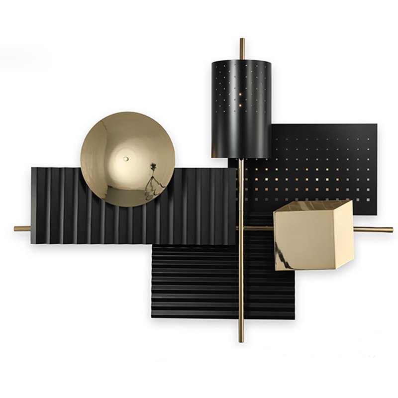 Бра Abstra black&gold Глянцевое золото Черный Бра Abstra black&gold Глянцевое золото Черный в Липецке | Loft Concept