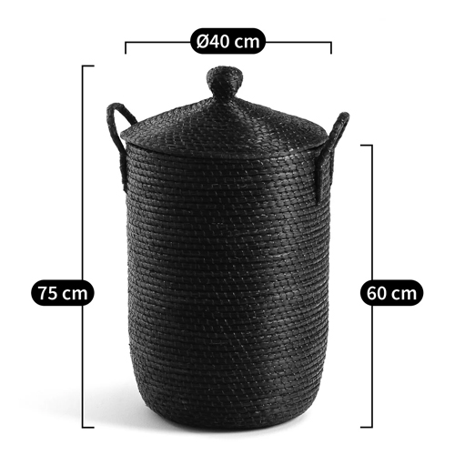 Корзина с крышкой из плетеной рисовой соломы Safiri Wicker Basket Корзина с крышкой из плетеной рисовой соломы Safiri Wicker Basket в Липецке