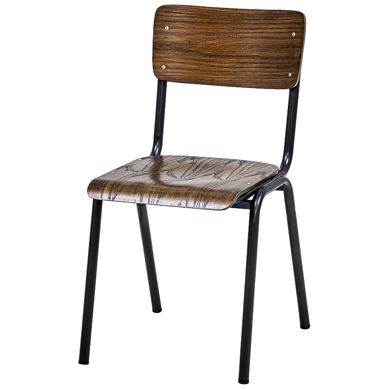 Стул Joshua Loft Stool Коричневый Черный Стул Joshua Loft Stool Коричневый Черный в Липецке | Loft Concept